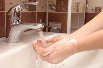 Hand washing healthy home cleaning